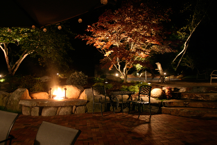 Elegant outdoor lighting in Simsbury CT