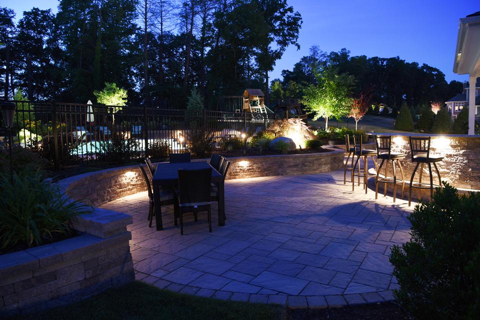Patio ideas for landscape lighting in Weatogue CT