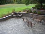 New Walkout basement with firepit