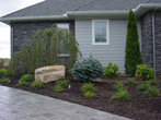 Front walkway and plantings