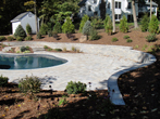 Poolscape showing surrounding plantings
